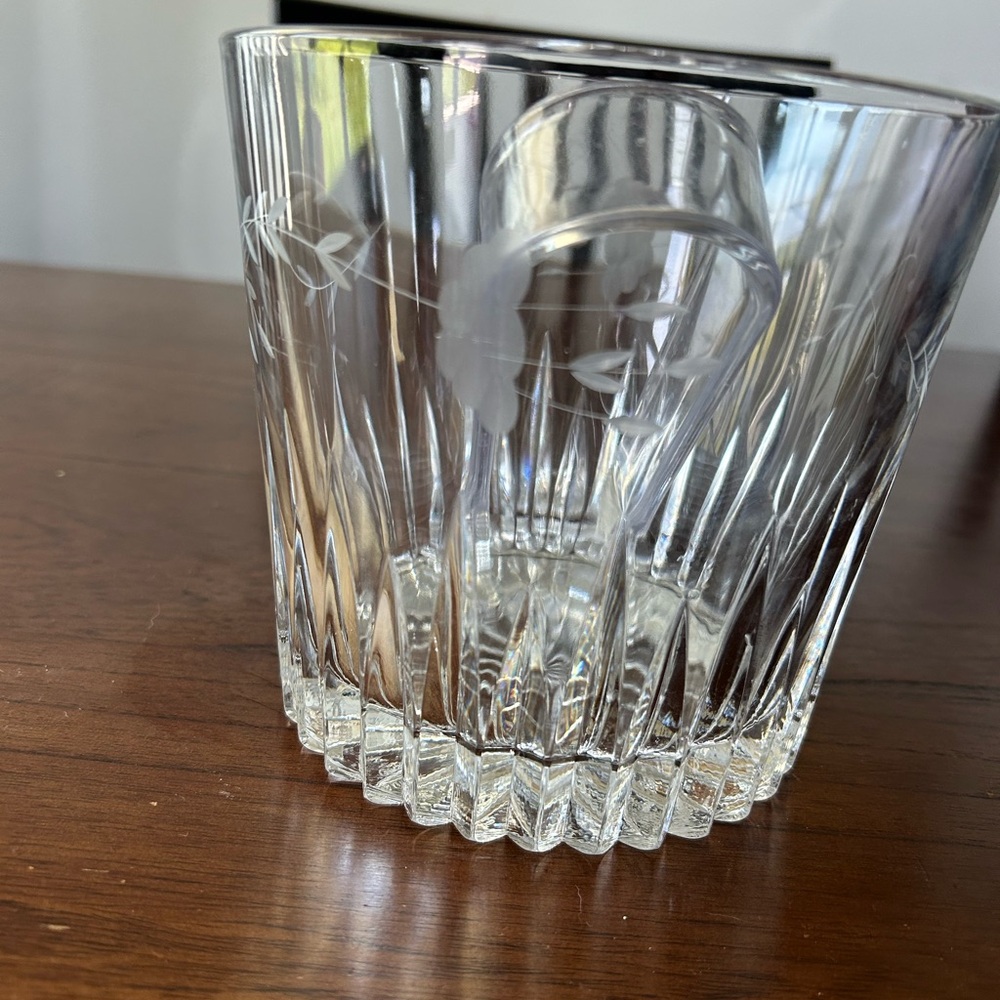 Princess House Clear Glass iced bucket